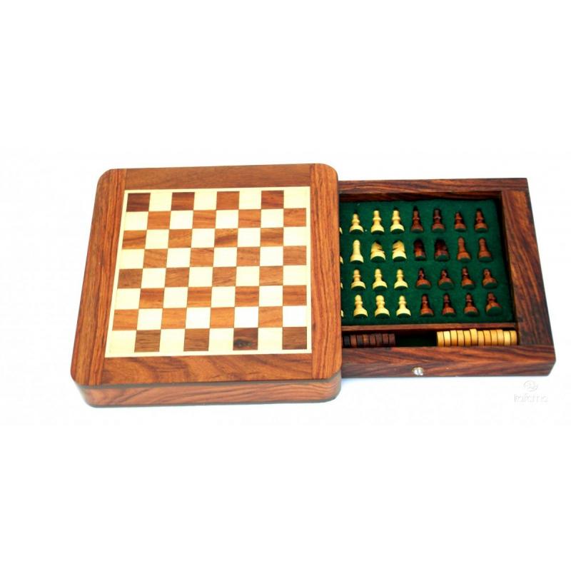drewniane szachy dla szefa
