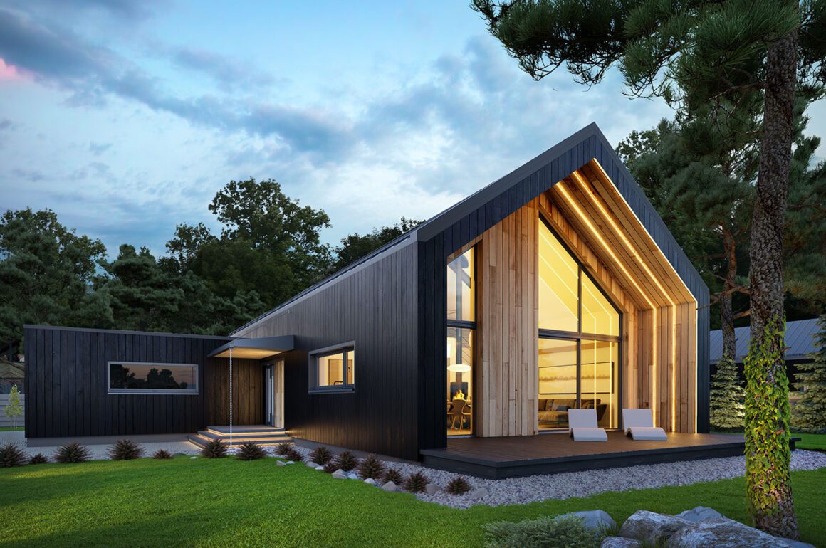 Projekt domu w stylu nowoczesna stodoła