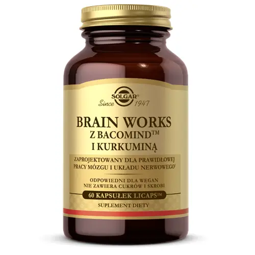 Solgar Brain Works Z Bacomind I Kurkumina 60 Kapsulek 15734