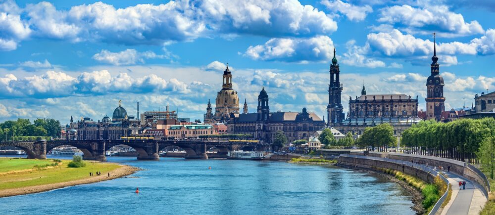 Dresden,,saxony,,germany:,canaletto Like,view,of,the,historic,old,town
