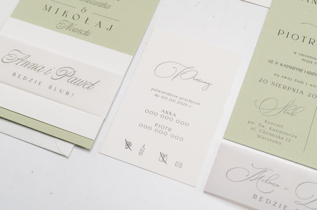 Eleganckie Zaproszenia Slubne