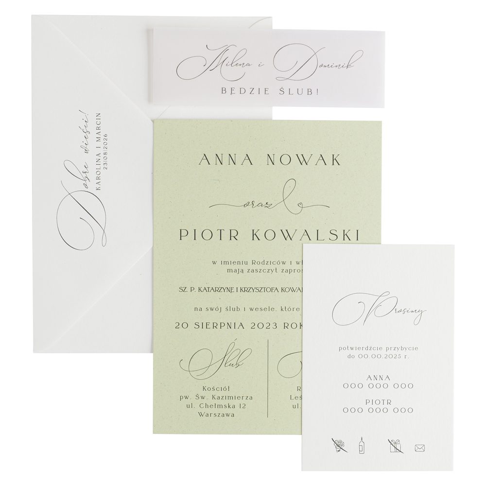 Luksusowe Zaproszenia Weselne