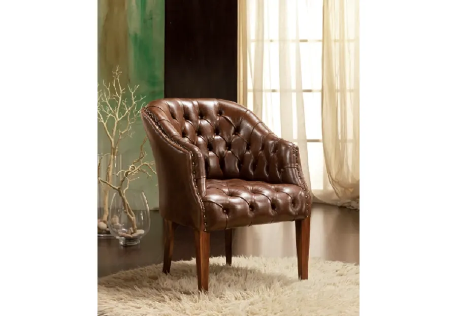 Fotel W Stylu Chesterfield
